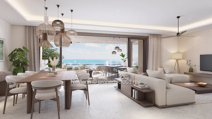 Penthouse 4 chambres avec vue mer