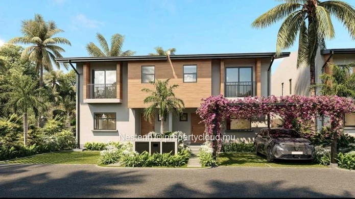 Jolie villa jumelée de 3 chambres avec terrasse ouverte sur jardin 