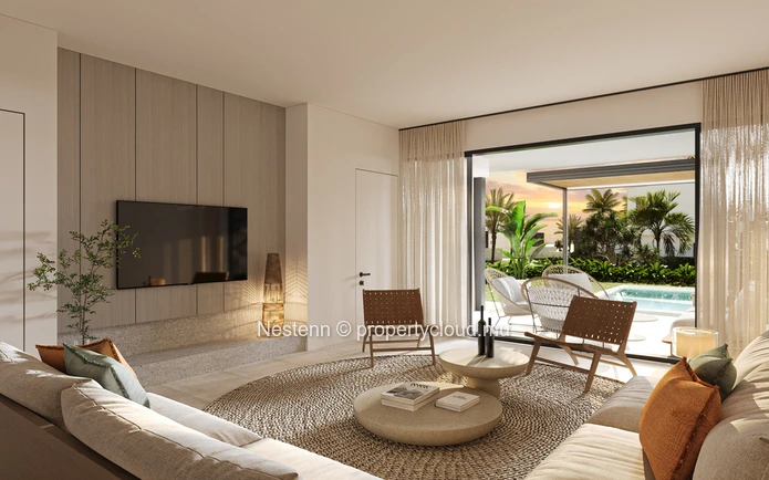 Magnifique appartement avec piscine privée en bord de mer