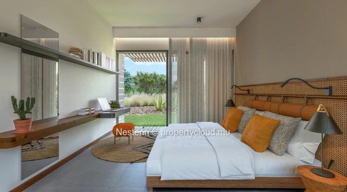 Villa de 4 chambres avec vue sur la péninsule du Morne dans un domaine d'exception avec Golf