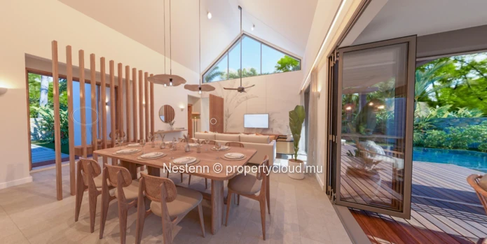 Villa de 2 chambres dans une région préservée à proximité de la plage. 
