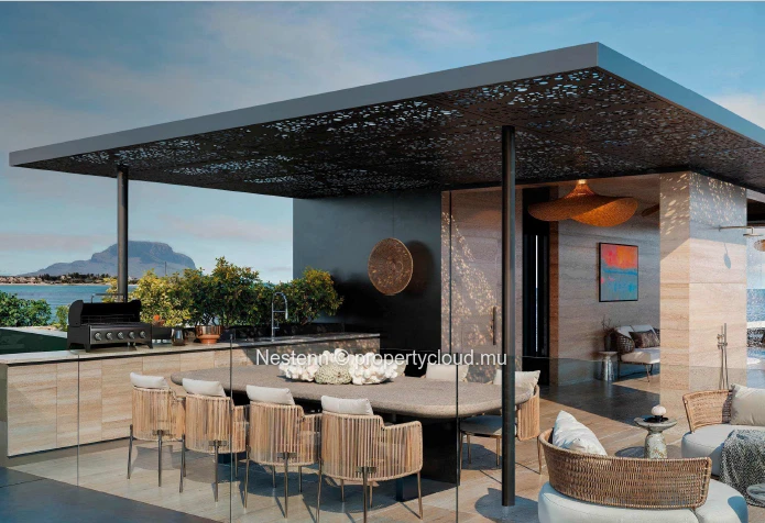 Rare villa de 3 chambres en suite pieds dans l'eau avec rooftop aménagé