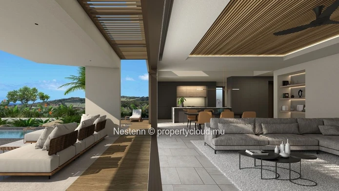 3-bed contemporary villa with private pool in a prestigious estate