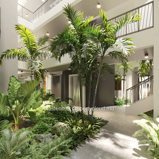Appartement 3 chambres au rez-de-chaussée avec jardin.