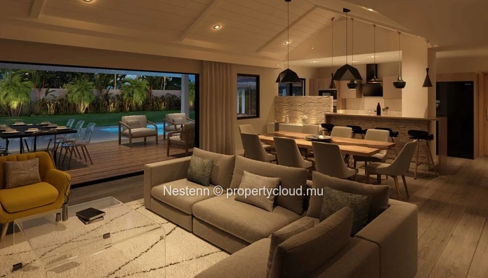 Villa contemporaine de 4 chambres dans un domaine recherché. 