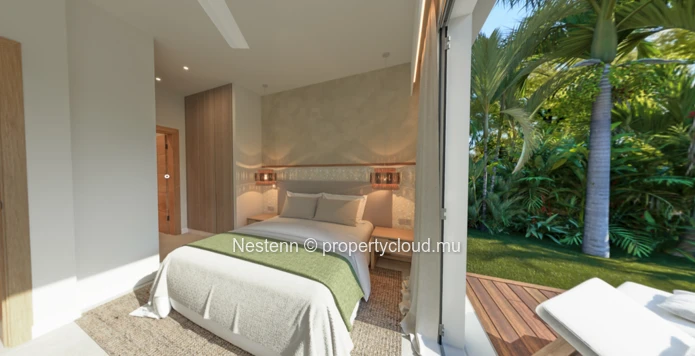 Villa de 2 chambres dans une région préservée à proximité de la plage. 