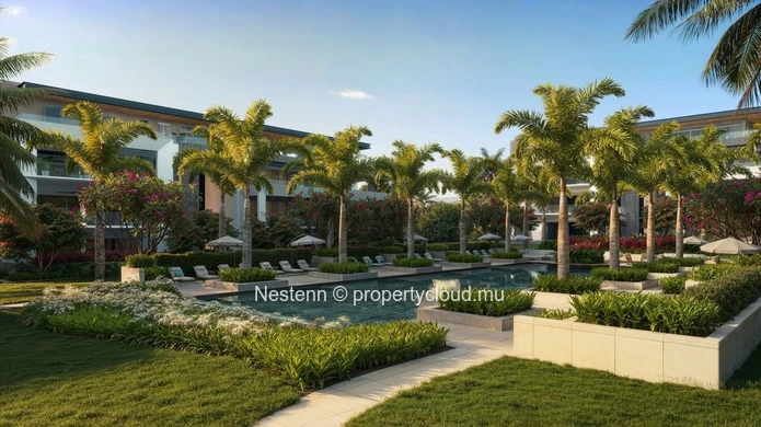 Appartement de 3 chambres en domaine sécurisé proche de la plage 