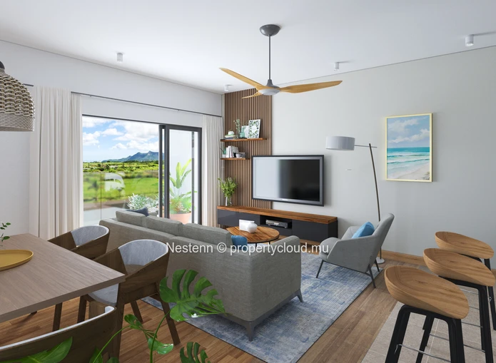 Appartement de 2 chambres avec ascenceur et parking
