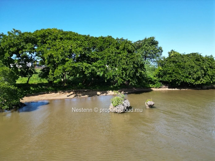 Magnifique terrain de 14 984 m² avec vue imprenable sur la baie de Ferney, la montagne du Lion, la Falaise Rouge et l...