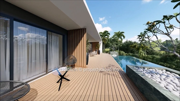 Villa en construction sur un golf 