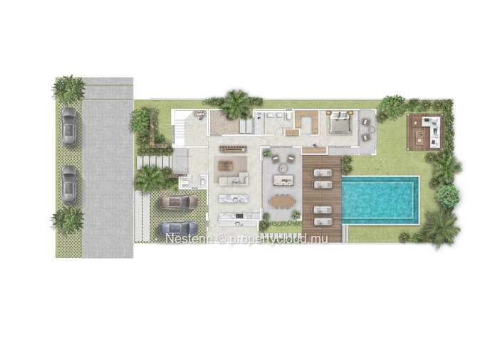 Spacieux et luxueux – Villa duplex de 4 chambres sur plan 