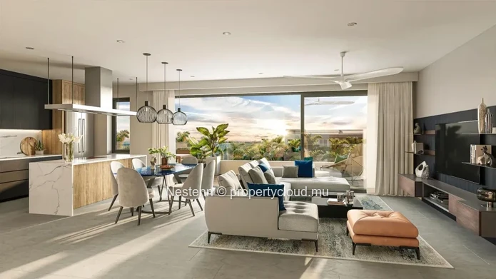 Penthouse de quatres chambres dans un domaine prestigieux proche de la plage