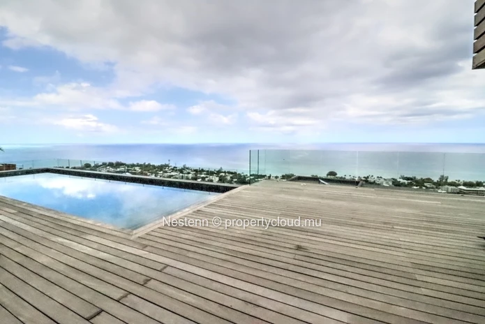 Villa d'exception de 5 chambres en suite avec vue imprenable sur le lagon et la montagne du Morne 