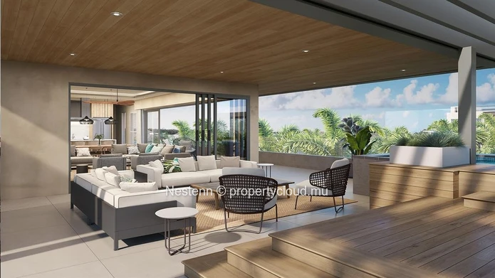 Penthouse de quatres chambres dans un domaine prestigieux proche de la plage