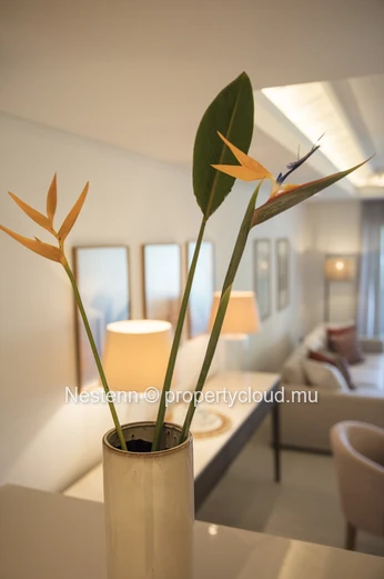 Appartement moderne de 2 chambres avec piscine privée et vue mer.