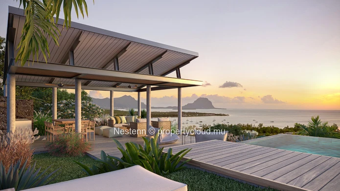 Epoustouflante villa de 4 chambres dans un cadre enchanteur offrant une vue sur le lagon
