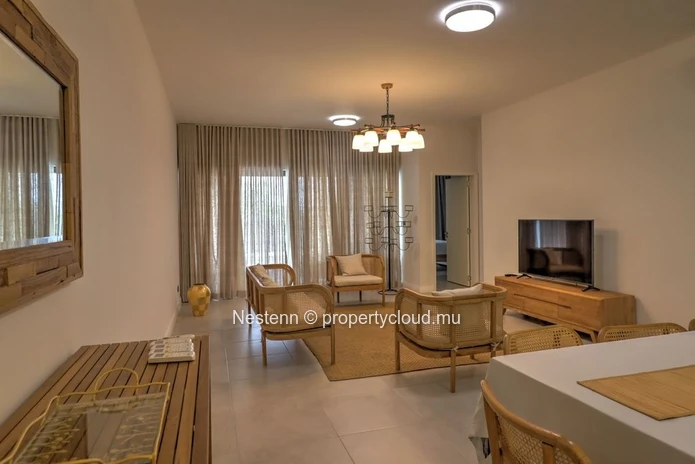 Appartement meublé de 3 chambres en résidence sécurisée 