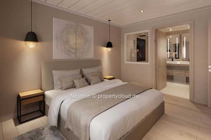 Villa de 2 chambres et 1 bureau dans un domaine avec de nombreuses facilités