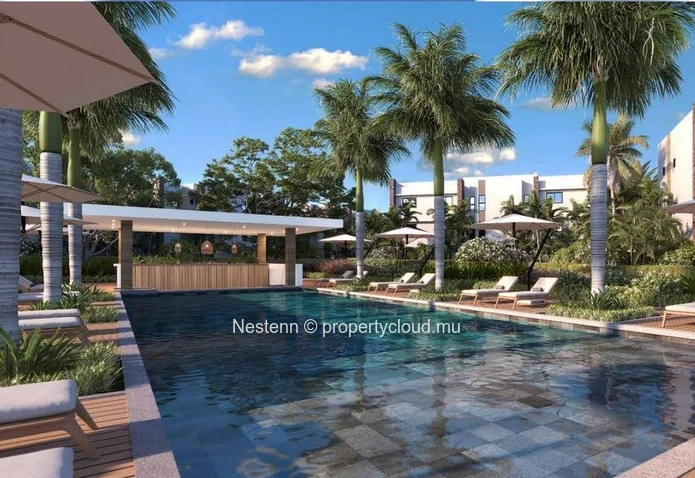 Magnifique penthouse de 3 chambres en résidence proche de la plage
