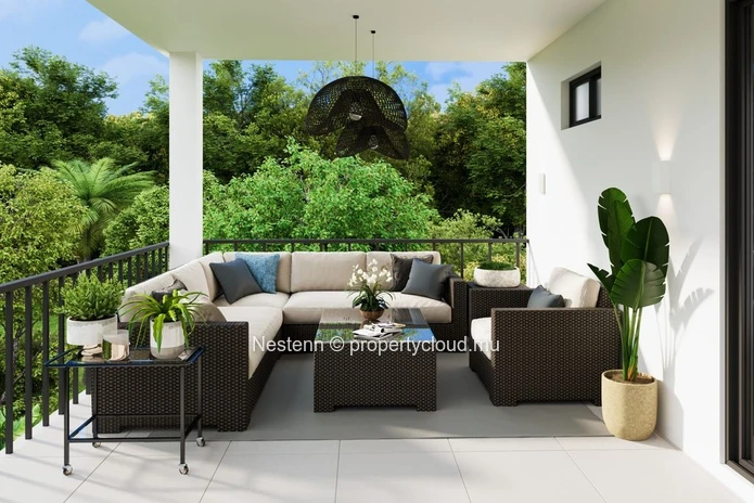 Beau penthouse de 2 chambres de 133m²