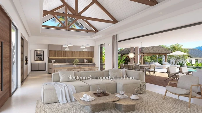 La charme créole d'une villa d'exception dans une zone résidentielle paisible