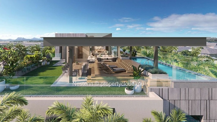 Penthouse de quatres chambres dans un domaine prestigieux proche de la plage