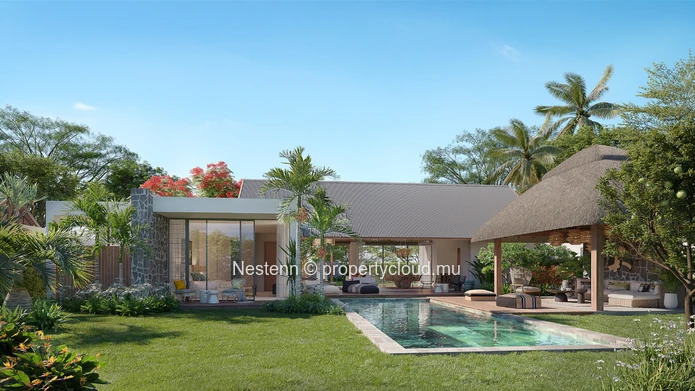 Superbe villa de plain-pied de 3 chambres avec piscine privée dans un luxueux domaine de golf.