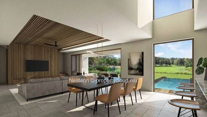 3-bed contemporary villa with private pool in a prestigious estate