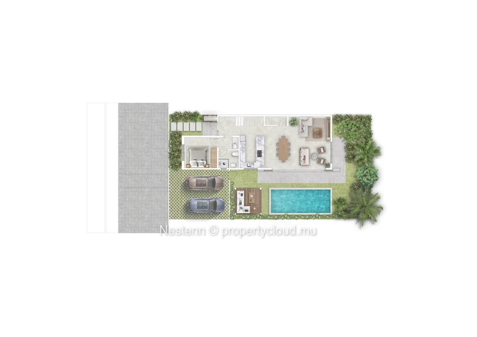 Élégance côtière moderne – Villa duplex de 4 chambres sur plan