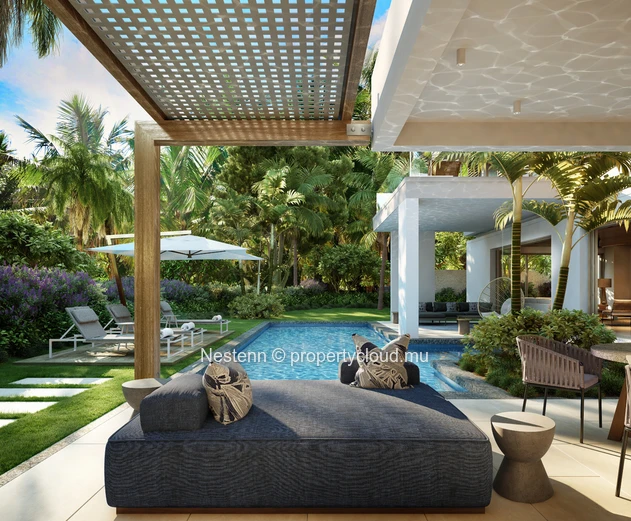 Villa d'exception au sein d'une résidence pieds dans l'eau