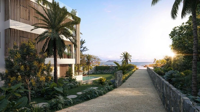 Vie de luxe dans un penthouse avec vue panoramique sur l'océan