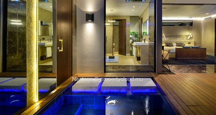 Villa luxueuse à une chambre dans un domaine recherché. 