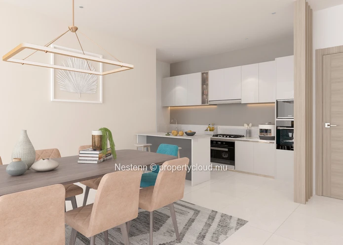 Appartement moderne de 3 chambres à deux pas de la plage 