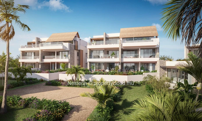 Magnifique appartement avec piscine privée en bord de mer