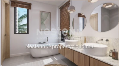 Superbe appartement de 3 chambres en rez de jardin pieds dans l'eau 