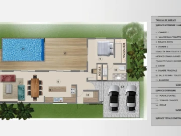 Maison de 3 Chambres