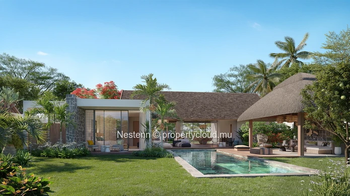 Superbe villa de plain-pied de 3 chambres avec piscine privée dans un luxueux domaine de golf.