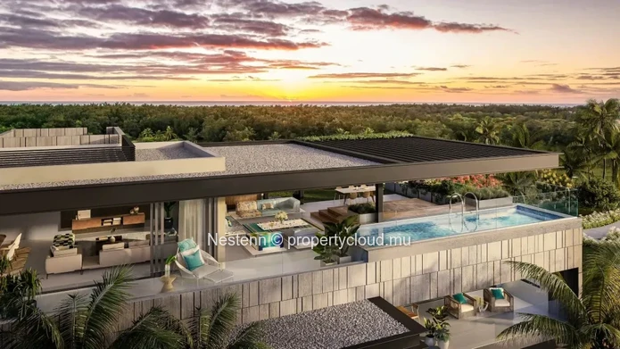 Penthouse de quatres chambres dans un domaine prestigieux proche de la plage