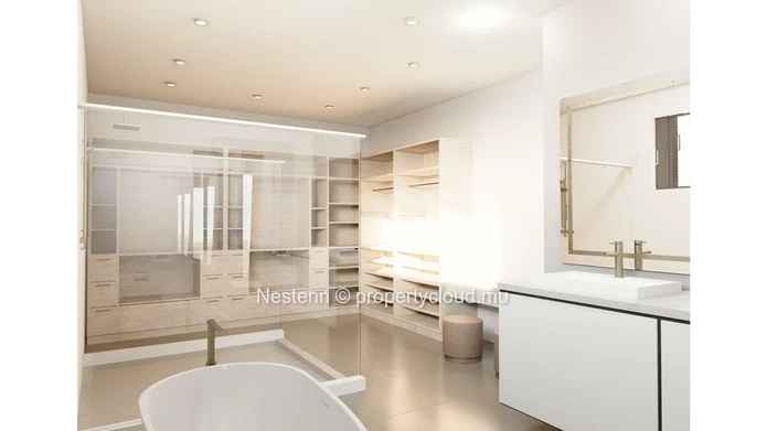 Penthouse avec piscine sur toit terrasse et vue panoramique