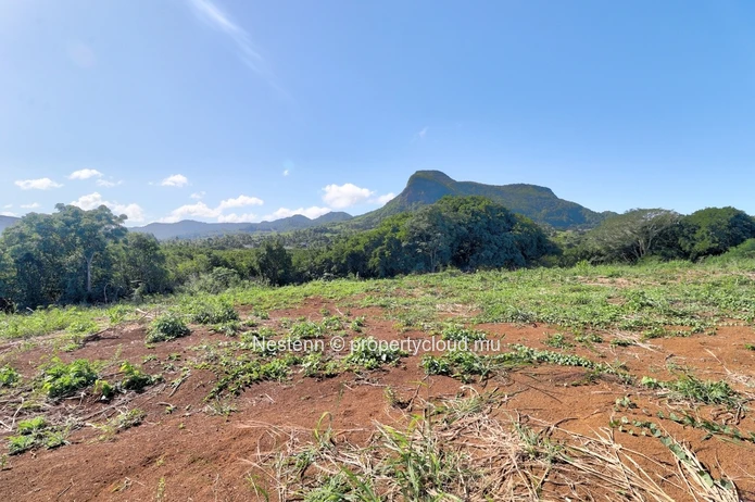 Magnifique terrain de 14 984 m² avec vue imprenable sur la baie de Ferney, la montagne du Lion, la Falaise Rouge et l...