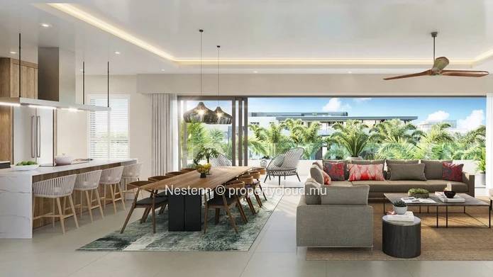 Penthouse de quatres chambres dans un domaine prestigieux proche de la plage