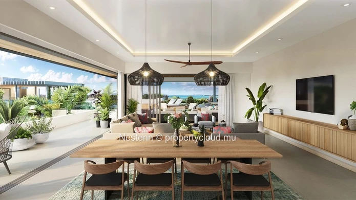 Penthouse de quatres chambres dans un domaine prestigieux proche de la plage
