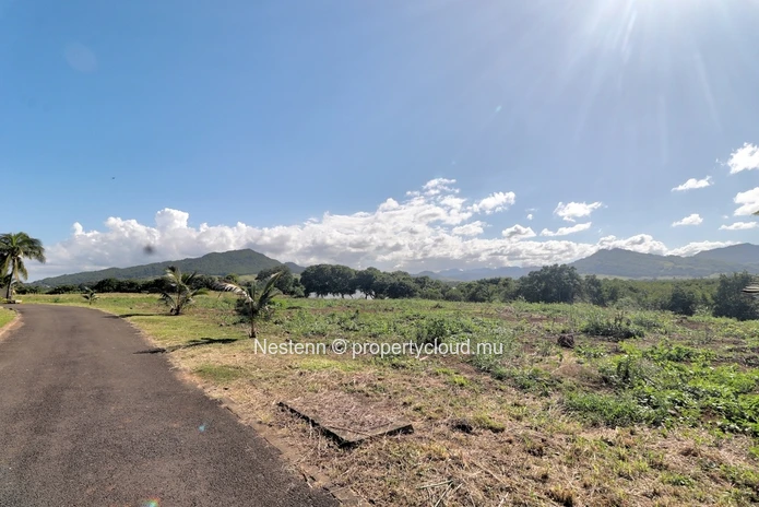 Magnifique terrain de 14 984 m² avec vue imprenable sur la baie de Ferney, la montagne du Lion, la Falaise Rouge et l...