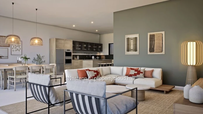 Appartement 3 chambres de 155 m2 pieds dans l'eau sur un site exclusif 