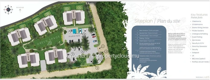Appartement de 3 chambres avec acces mer