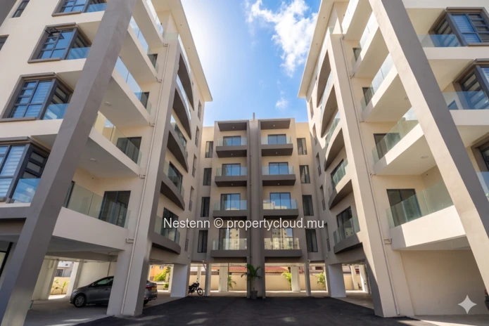 Modern 3-bedroom apartment on level 2.