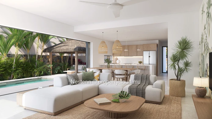 Élégance côtière moderne – Villa duplex de 4 chambres sur plan