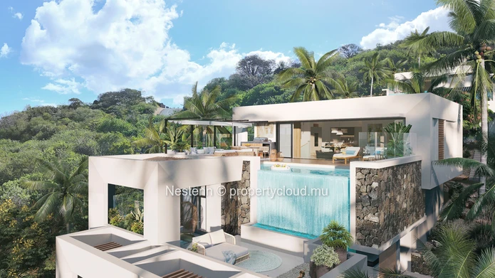 Luxe et sérénité incarnés par cette villa de 314 m² en triplex avec vue 