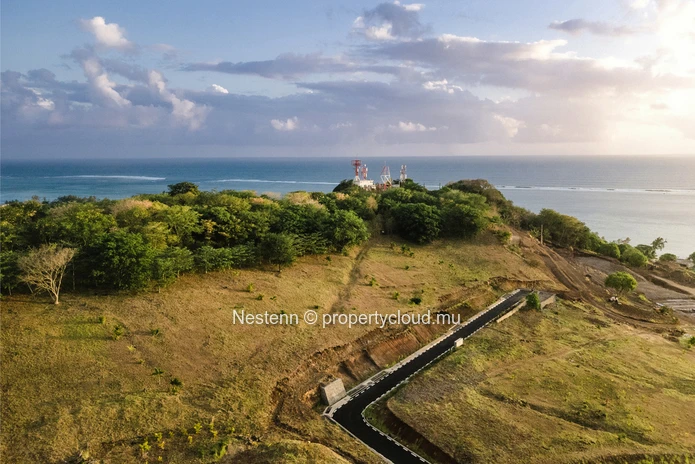 Terrain viabilisé avec une superbe vue mer