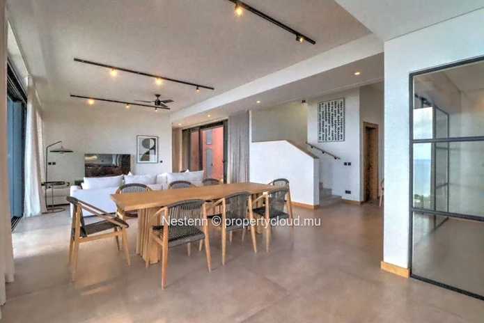 Villa d'exception de 5 chambres en suite avec vue imprenable sur le lagon et la montagne du Morne 